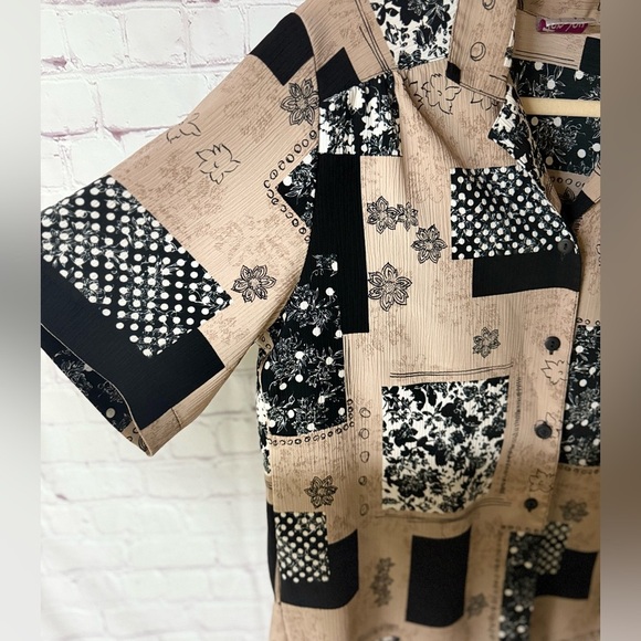 Tansay Floral Patchwork Shirt -Vintage, Gen Z, Eclectic- - Picture 3 of 5